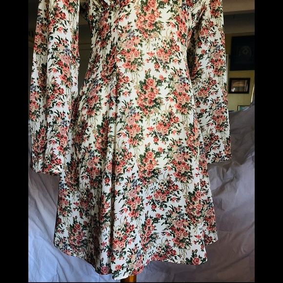Vintage Dawn Joy Fashions Floral/Rose Dress - Picture 12 of 15